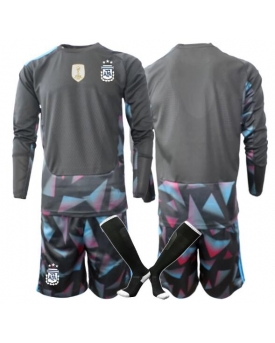 Billige Fotballdrakt Argentina Keeper Replika Hjemmedraktsett Barn VM 2026 Langermet (med bukser)